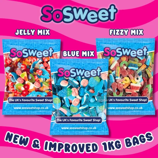 Blue, Fizzy & Jelly Sweets 3kg